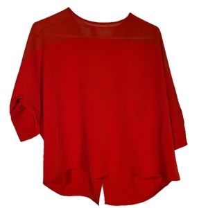 Express red blouse